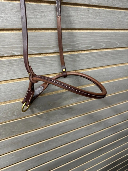 Jerry Beagley Rolled Nose Heavy Oil Noseband Tiedown/Cavesson