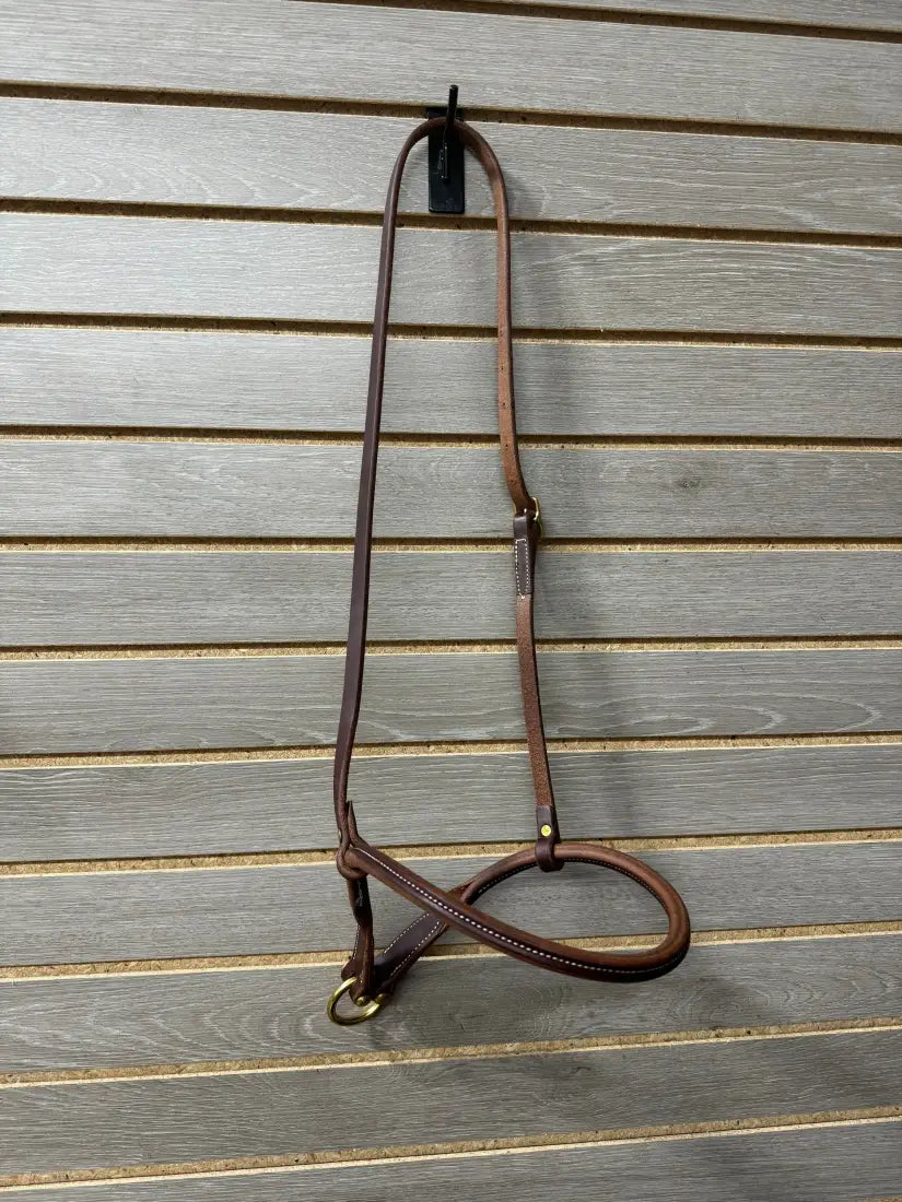 Jerry Beagley Rolled Nose Heavy Oil Noseband Tiedown/Cavesson