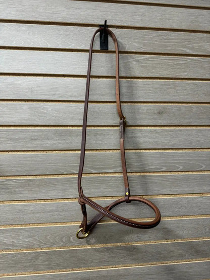 Jerry Beagley Rolled Nose Heavy Oil Noseband Tiedown/Cavesson