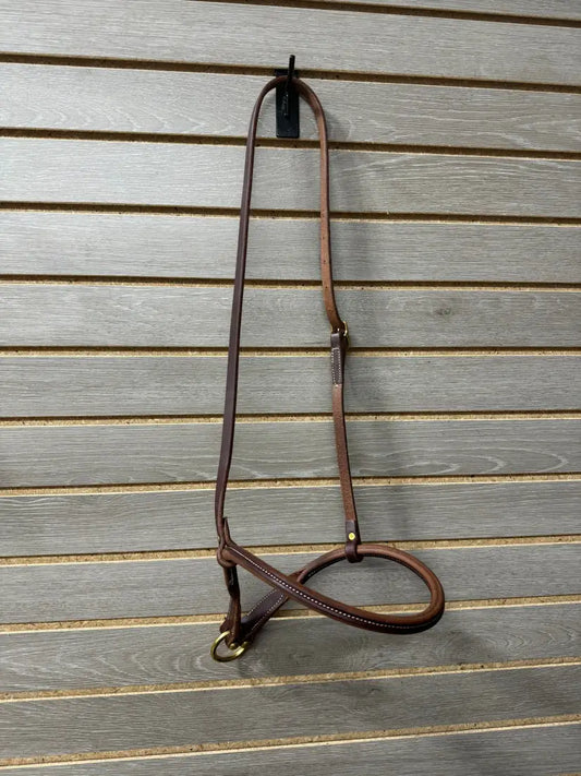 Jerry Beagley Rolled Nose Heavy Oil Noseband Tiedown/Cavesson