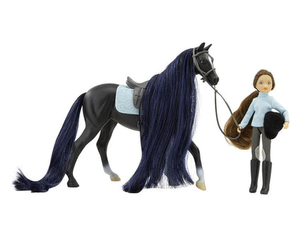 Breyer Freedom Series "Jet & English Rider, Charlotte"