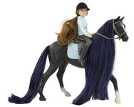 Breyer Freedom Series "Jet & English Rider, Charlotte"