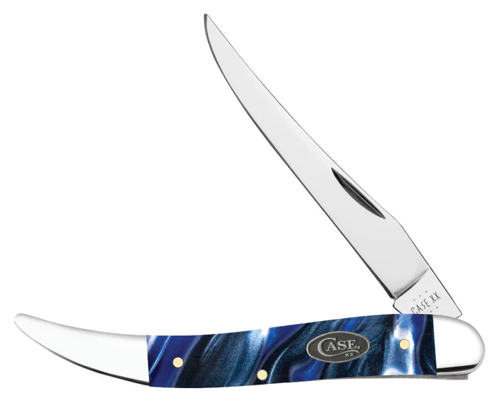 Case Ocean Blue Kirinite Smooth Medium Texas Toothpick Knife