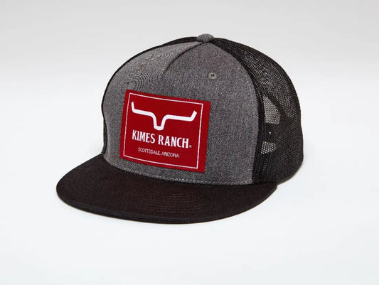 Kimes Ranch Blaster Trucker Cap Charcoal Heather Hats