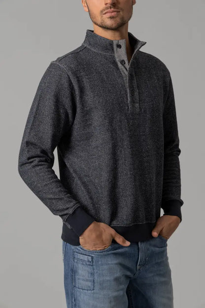 Kimes Ranch Men’s Black Kingswell Quarter Button Sweatshirt Men’s Pullover