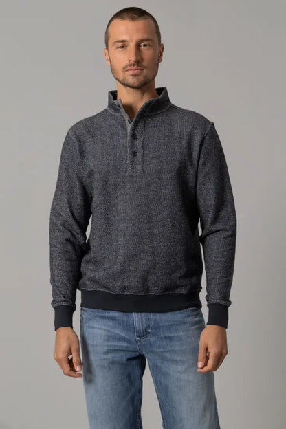 Kimes Ranch Men’s Black Kingswell Quarter Button Sweatshirt Men’s Pullover