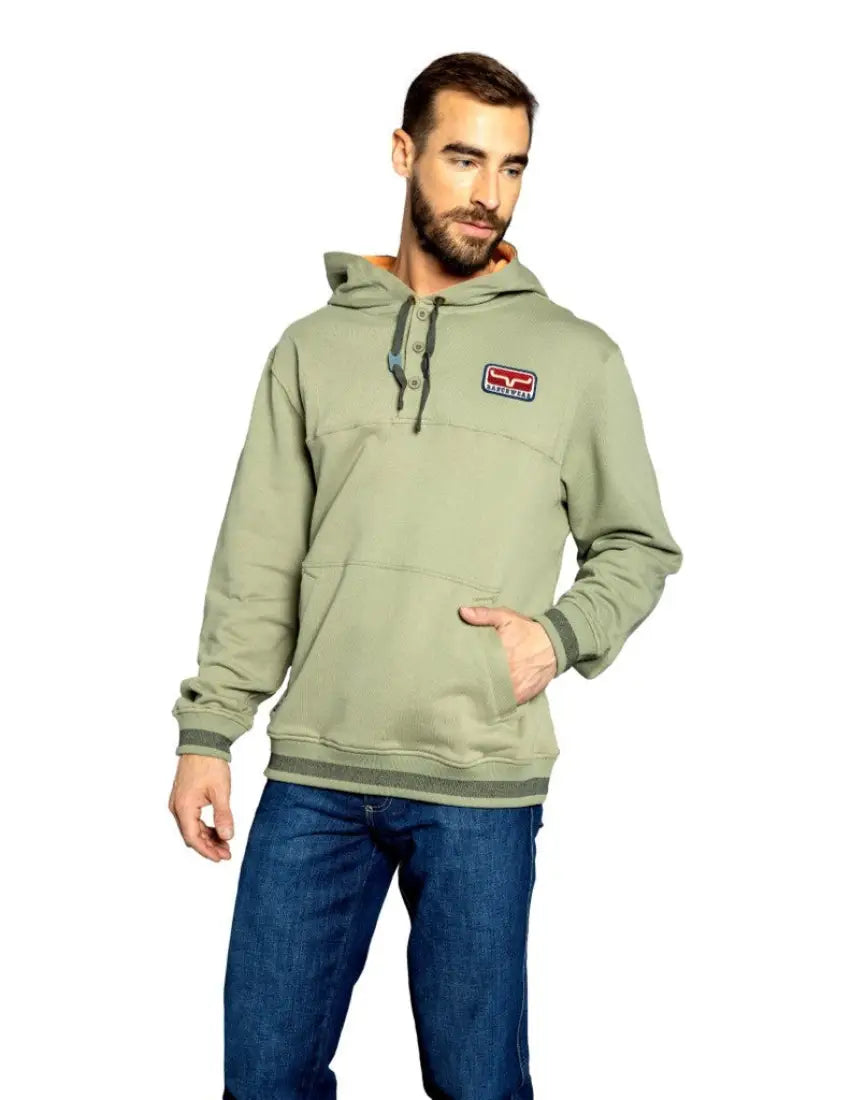 Kimes Ranch Men’s Ranch Ready Fleece Hoodie Small / Sage Men’s Pullover