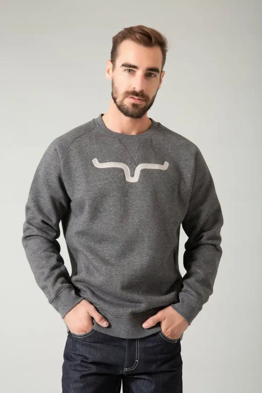 Kimes Ranch Men’s Vintage Crew Neck Sweatshirt Small / Charcoal Men’s Pullover