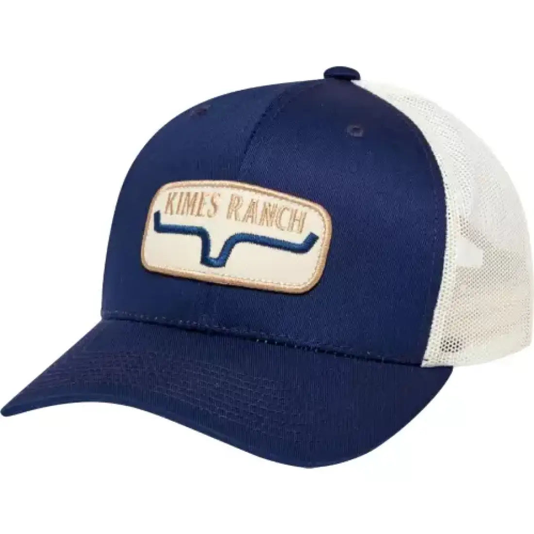 Kimes Ranch Rolling Trucker Cap Carbon Blue Hats