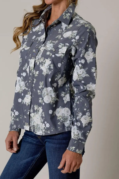 Kimes Ranch Women’s Blue Ginny Western Shirt Women’s Western