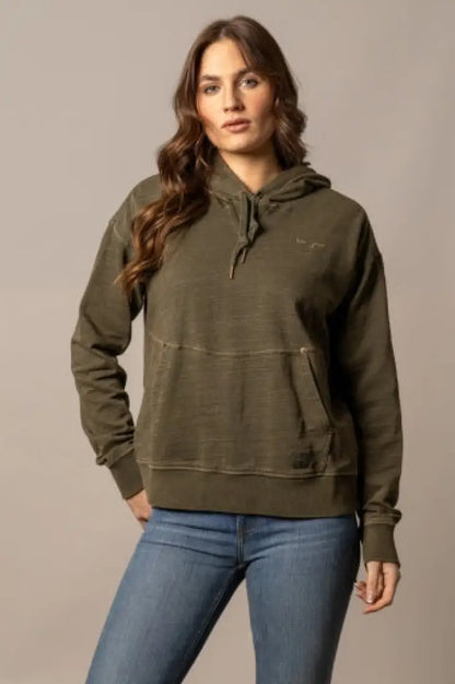 Kimes Ranch Women’s Dark Olive Tess Hoodie Small Women’s Pullover