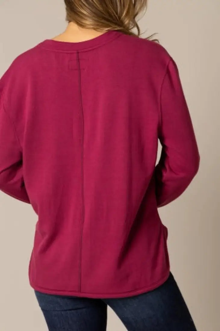 Kimes Ranch Women’s Elouise Henley Long Sleeve Blouse Women’s Tank/Blouse