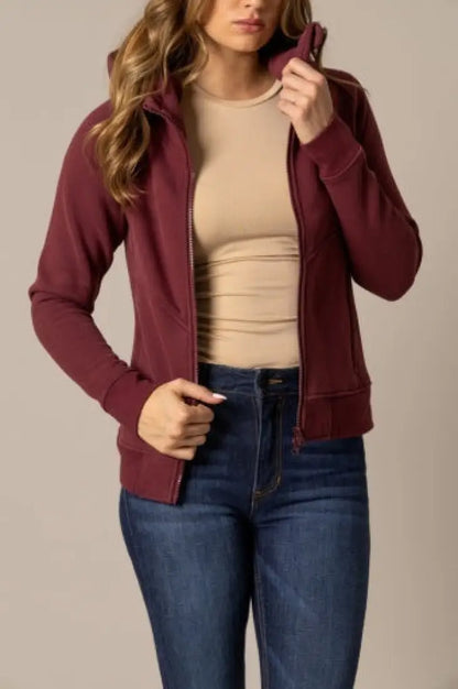 Kimes Ranch Women’s Emma Full Zip Hoodie Small / Maroon Women’s Pullover