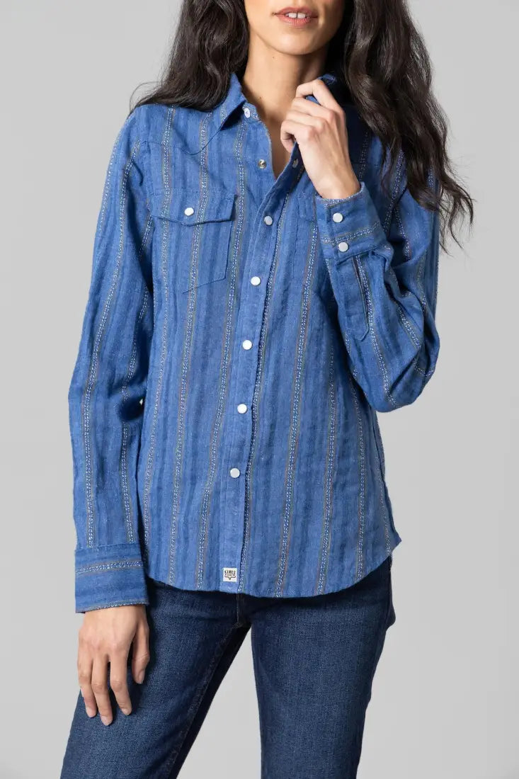 Kimes Ranch Women’s Ingram Stripe Western Shirt Sale Women’s Western