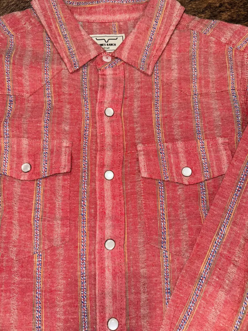 Kimes Ranch Women’s Ingram Stripe Western Shirt Small / Red Sale Women’s Western