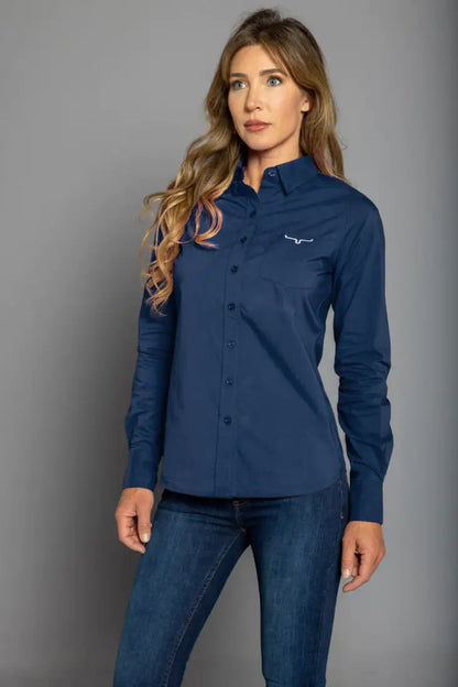 Kimes Ranch Women’s KR Team Shirt Small / Navy Women’s Western
