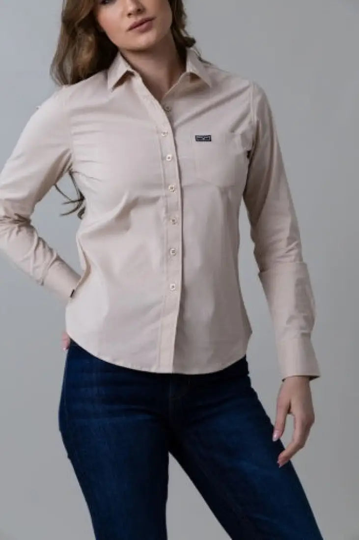 Kimes Ranch Women’s Natural Linville Western Shirt Small Women’s Western