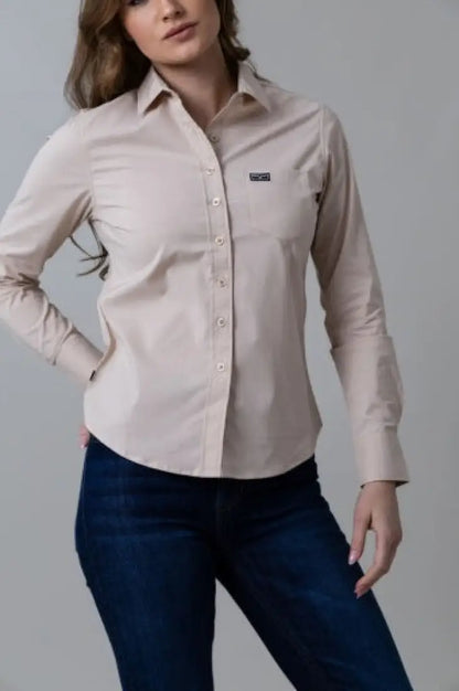 Kimes Ranch Women’s Natural Linville Western Shirt Small Women’s Western