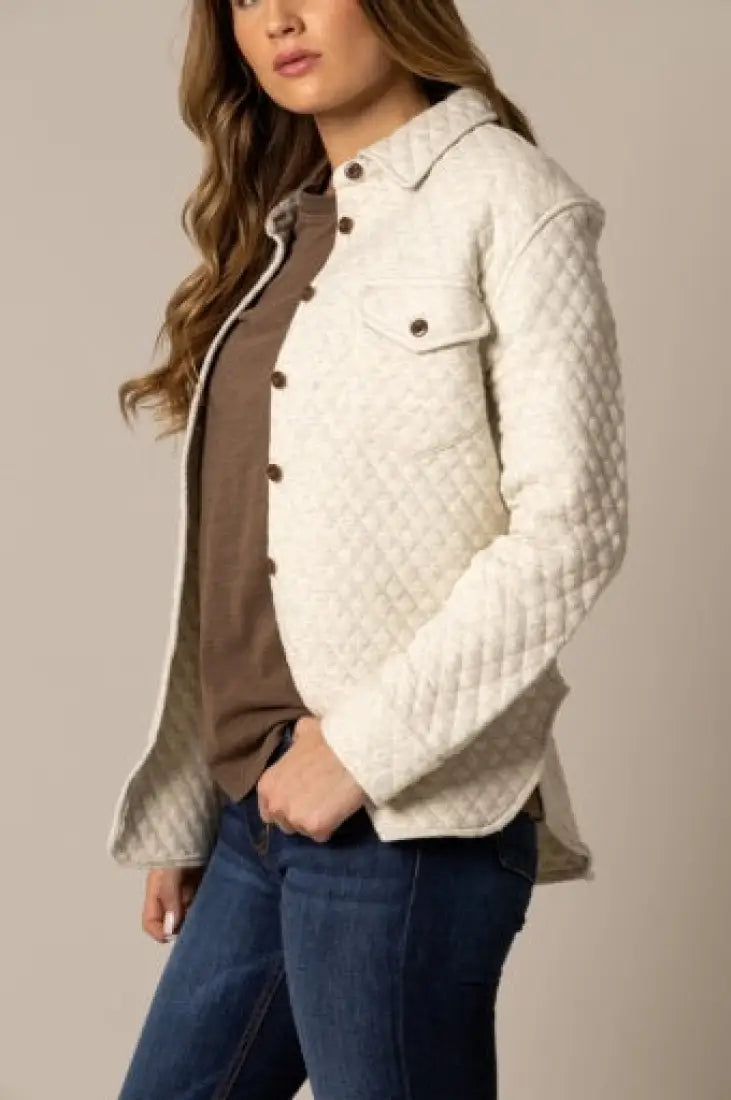 Kimes Ranch Women’s Susie Quilted Button Shirt Jacket Women’s Jacket