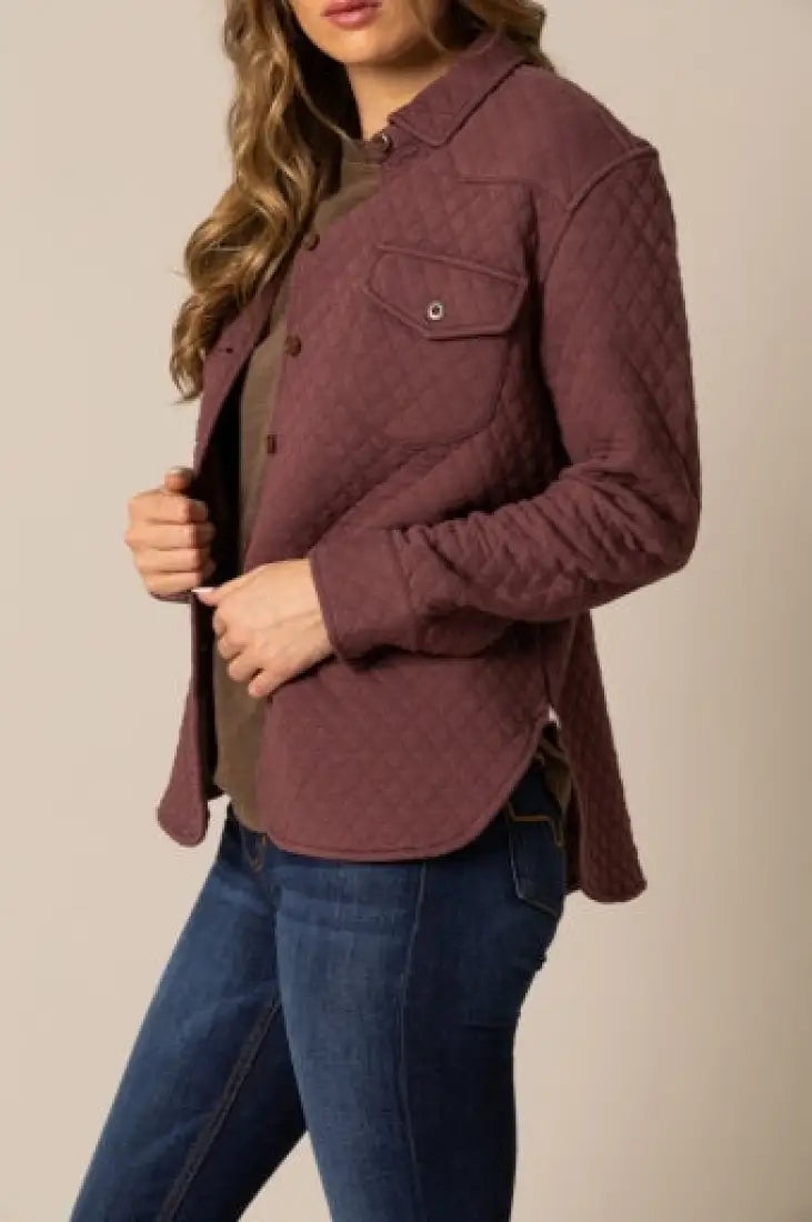 Kimes Ranch Women’s Susie Quilted Button Shirt Jacket Women’s Jacket