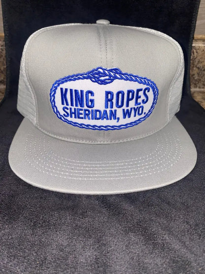 King Ropes Flat Bill Cap All Over Silver Hats