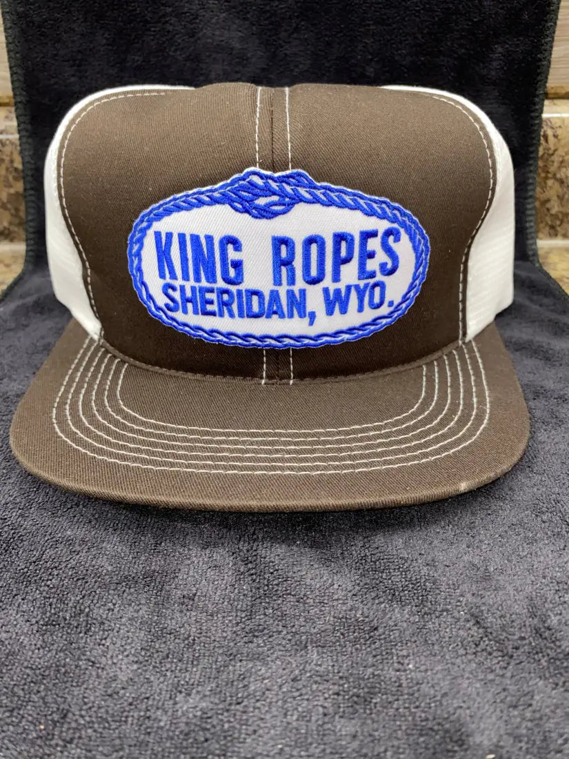 King Ropes Flat Bill Cap Brown/White Hats