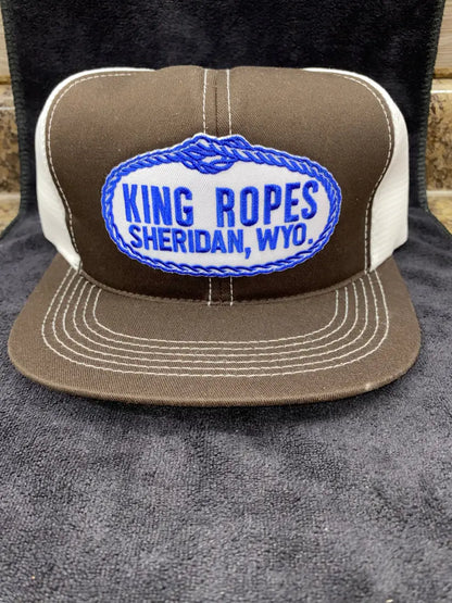 King Ropes Flat Bill Cap Brown/White Hats