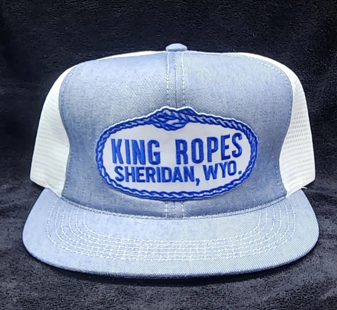 King Ropes Flat Bill Cap Denim/White Hats