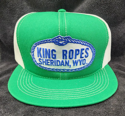 King Ropes Flat Bill Cap Green/White Hats