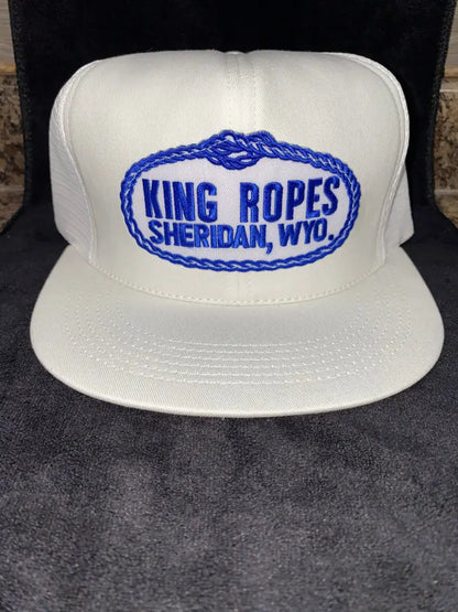 King Ropes Flat Bill Cap White Hats