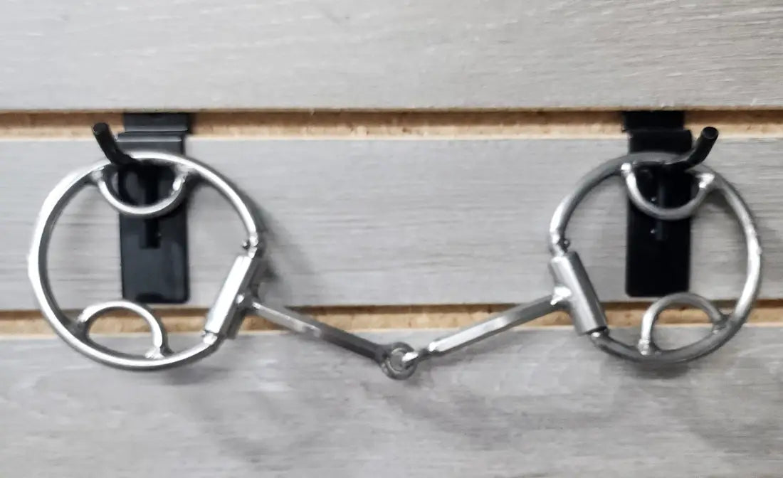 L&W #136 Swivel D-Ring Bit 8 - Hex Snaffle Bit