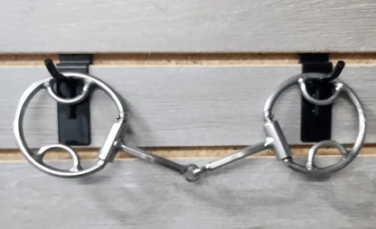 L&W #136 Swivel D-Ring Bit 8 - Hex Snaffle Bit