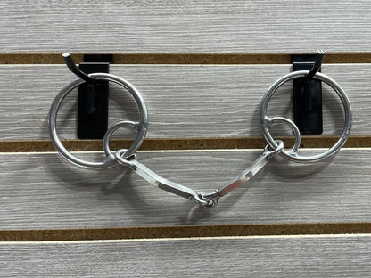 L&W #138B Locked Mouthpiece O Ring Bit 25 - Square Snaffle Bit