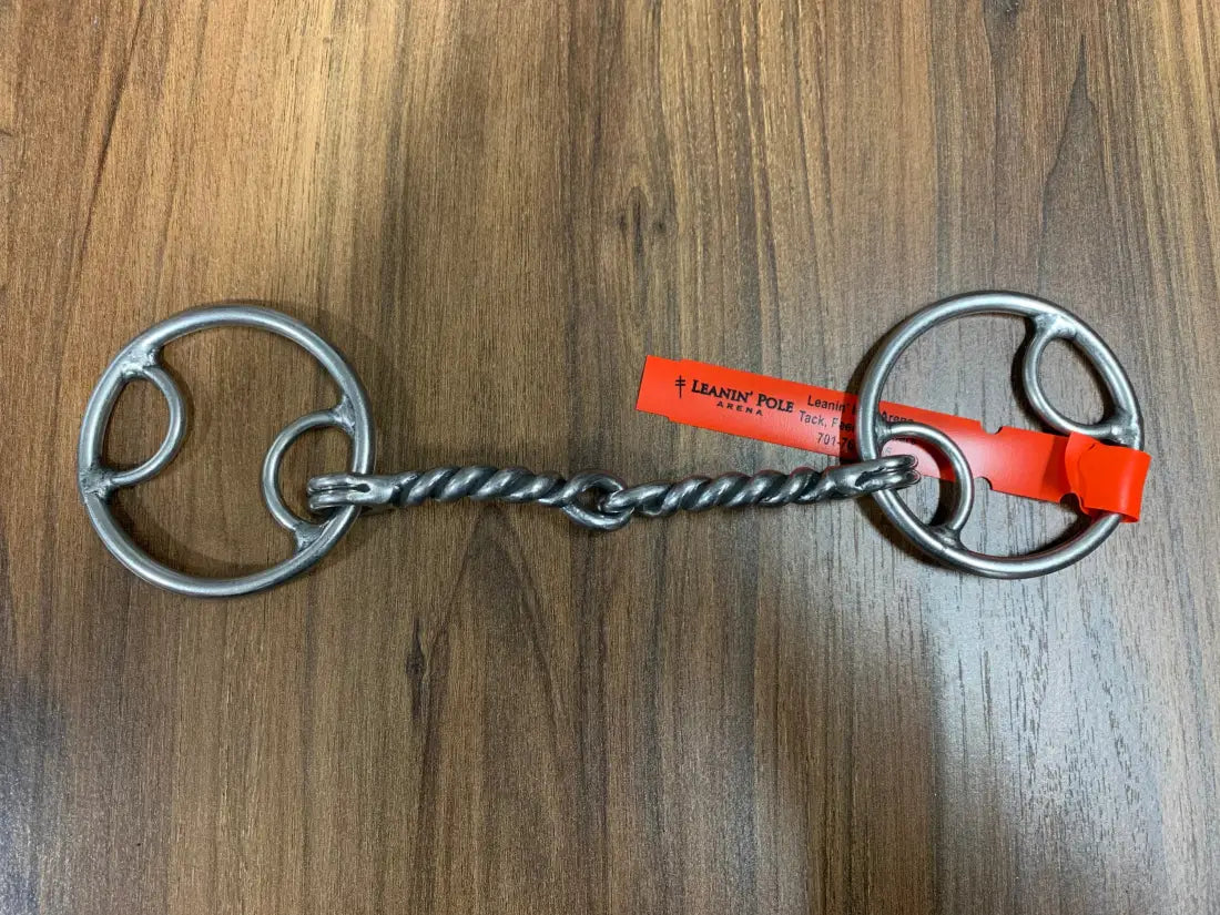 L&W #138C O Ring Snaffle Bit 15 - Large Twisted Snaffle 7/16’’ Bit
