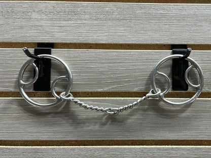 L&W #138C O Ring Snaffle Bit 16 - Medium Twisted Snaffle Bit