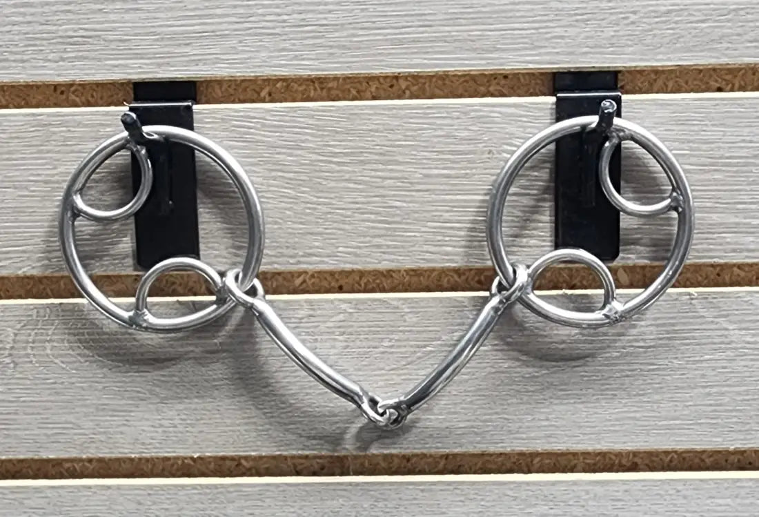 L&W #138D Ring Snaffle Bit 10 - Large Smooth Snaffle Bit