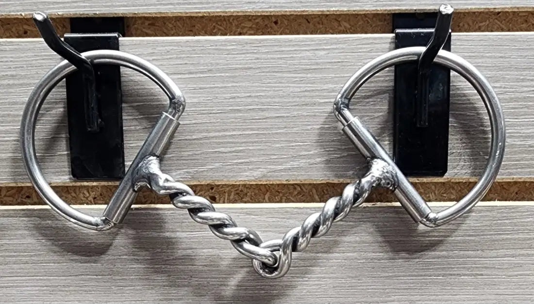 L&W #139 D-Ring Bit 15 - Large Twisted Snaffle 7/16’’ Bit