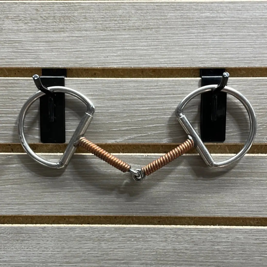 L&W #139 D-Ring Bit 9 - Copper Wrapped Snaffle Bit