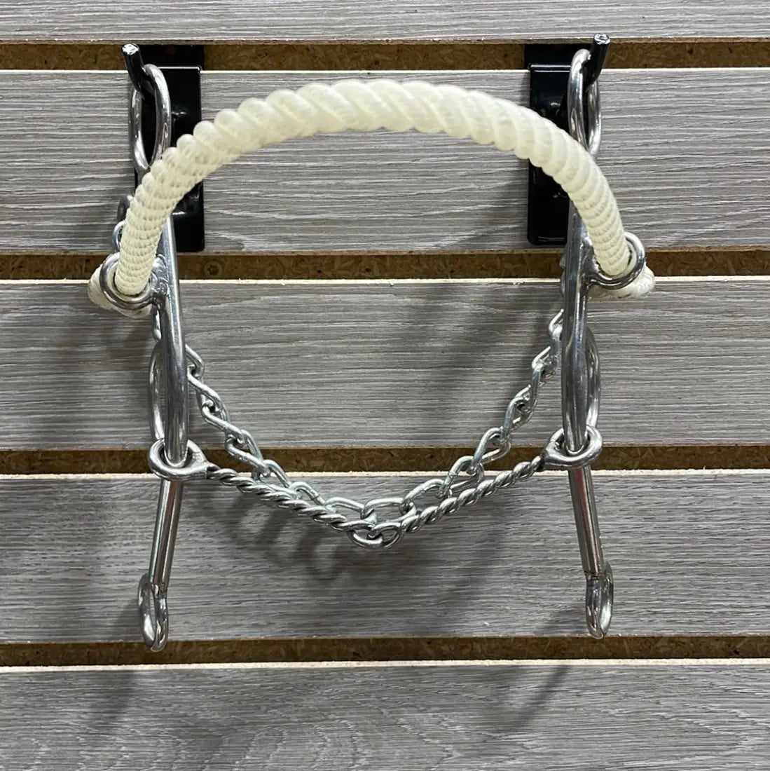 L&W #163 Combination Rope Nose Bit 17 - Small Twisted Snaffle Bit