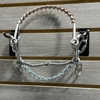 L&W #168 Combination Steel Nose Bit 16 - Medium Twisted Snaffle Bit