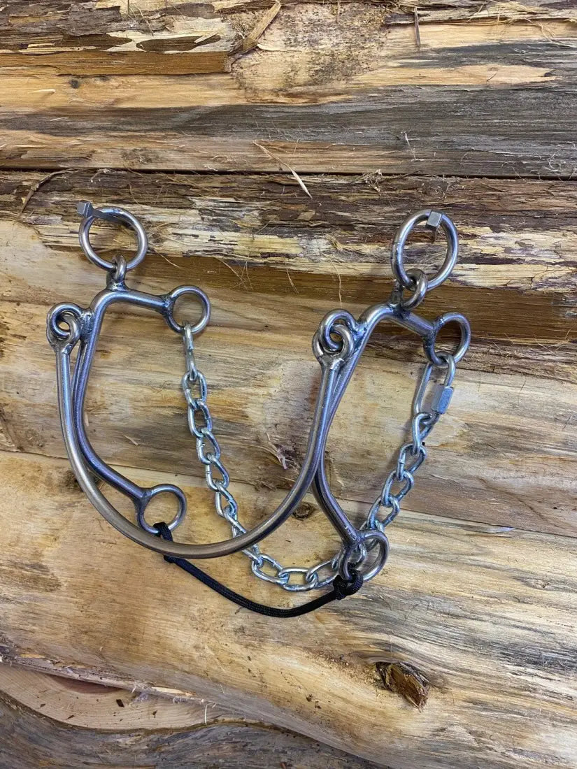 L&W #176 Carl’s Hackamore - Steel Nose Hackamore / Short Bit
