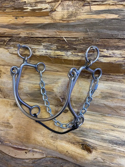 L&W #176 Carl’s Hackamore - Steel Nose Hackamore / Short Bit