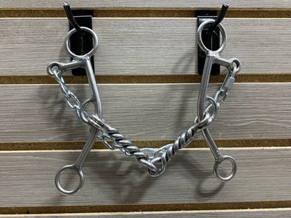 L&W #179 Lifter Bit - Short Shank 15 - Large Twisted Snaffle 7/16’’ Bit