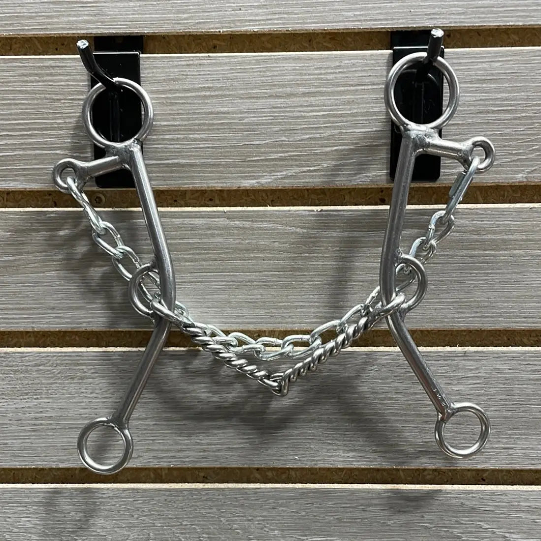 L&W #179C Lifter Bit - Long Shank 16 - Medium Twisted Snaffle Bit