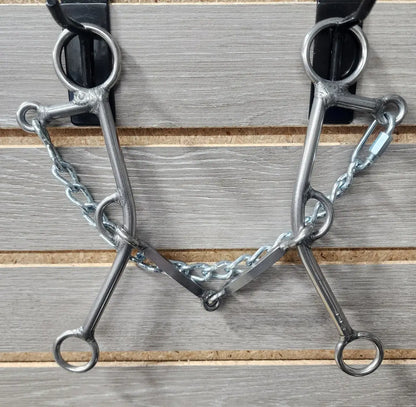 L&W #179C Lifter Bit - Long Shank 25 - Square Snaffle Bit