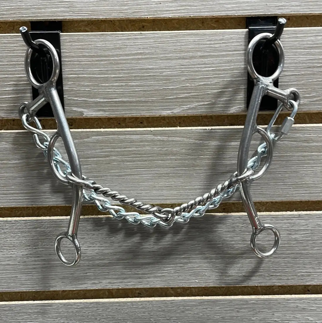 L&W #181 Lifter Bit - 7’’ Shank with Curb Set Backs 16 - Medium Twisted Snaffle Bit