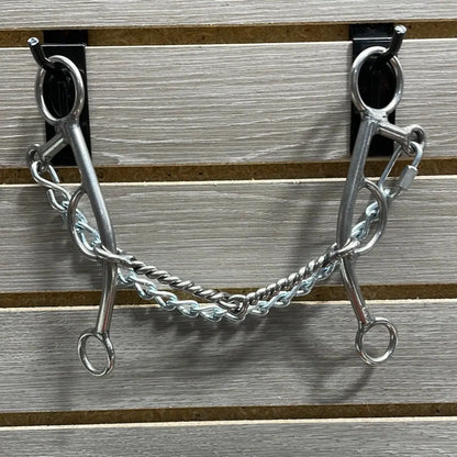 L&W #181 Lifter Bit - 7’’ Shank with Curb Set Backs 16 - Medium Twisted Snaffle Bit