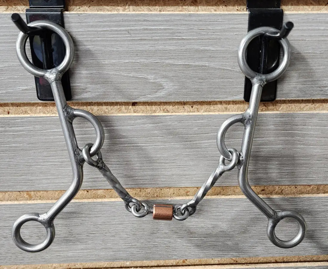 L&W #185 Reverse Gag Bit 20c- Slow Twist Hex w/ Copper Roller Bit