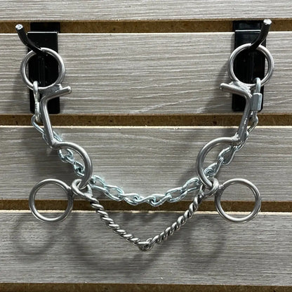L&W #190 Lift Bit - ’5’’ Shanks 16 - Medium Twisted Snaffle Bit