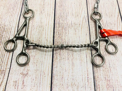 L&W #242 Lift Bit ’A’ Shank 16 - Medium Twisted Snaffle Bit